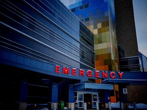 The emergency entrance at South Health Campus.