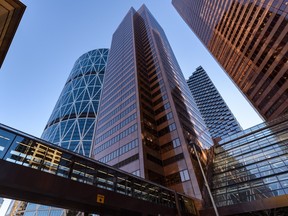 Downtown Calgary was photographed on a sunny morning on Wednesday, January 4, 2023.