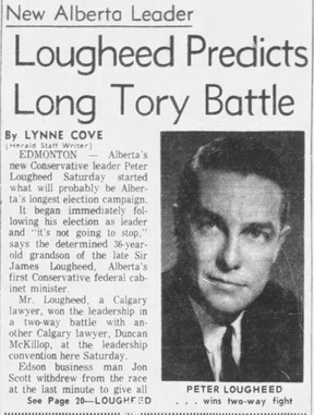 Calgary Herald front page, March 22, 1965.