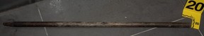 The Alberta Serious Incident Response Team released this photo of a metal pen allegedly brandished by a man who was shot by Calgary police on February 14, 2023.