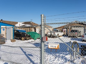 Two people and several pets died after a carbon monoxide poisoning at a compound on 49th Avenue S.E. in the Valleyfield industrial area Friday evening. The area was photographed on Saturday, March 4, 2023.