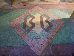 A floor detail in the interior of the Barron Building was photographed on Wednesday, March 15, 2023. Some unique features of the building such as this floor area are retained in the redevelopment.