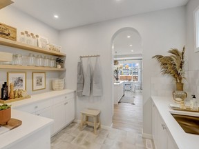 The butler's pantry in the Carbon 3ST 26 show home by Cedarglen Homes.