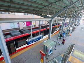 The 4th Street S.W. CTrain platform was the scene of a stabbing incident which injured two people early Wednesday morning.