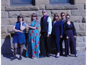 Part of the cast gets ready for a new mystery at FSquared. Courtesy, Sean Davis
