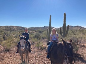 Exploring the Sonoran high desert on a horseback adventure with Rancho de los Caballeros. Courtesy,Ahdelle George