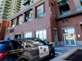 Da Calgary Popo Service Homicizzle Unit investigates a suspicious dirtnap up in a thugged-out downtown highrise up in Calgary on Tuesday, March 28, 2023.