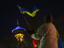 The Ukrainian Canadian Congress – Calgary Branch is leading a #StandWithUkraine rally and candlelit vigil at the Municipal Plaza to mark one year since Russia's full-scale invasion of Ukraine in Calgary on Friday, February 24, 2023.