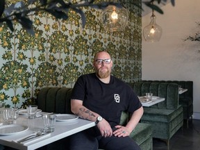 Chef Christopher Hyde poses for a photo at Sapore in Calgary on Thursday, April 27, 2023. Azin Ghaffari/Postmedia