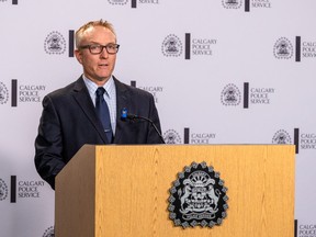 Calgary Police Service Staff Sgt. Sean Gregson provides an update on a murder suicide on April 17.