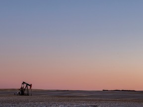A power outage near Shaunavon, SK on November 6, 2019.