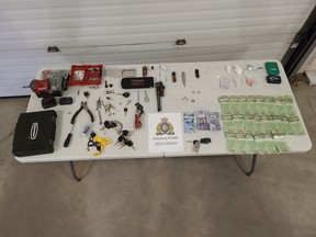 On March 31, Officers recovered a 2015 Chevrolet Silverado which was reportedly stolen overnight from a residence in Calgary and seized a large quantity of drugs.