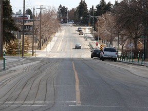 The 19th Avenue S.E. stroll is shown in Calgary on Tuesday, April 11, 2023. The area was mentioned by Calgary police when they arrested a man recently and charged him with numerous crimes.