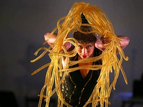 Sabrina Comanescu performs during rehearsals for Decidely Jazz Danceworks' Nervous System in Calgary on Wednesday, April 26, 2023. Jim Wells/Postmedia