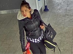 Pictured is the female suspect believed to be connected to the assault of a senior resident.