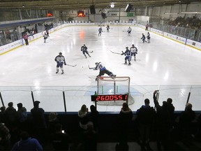 The Hockey Marathon for the Kids at the Chestermere Rec Center came to an end with a new world record and $850,000 raised for the Alberta Children's Hospital Foundation on Monday, April 11, 2022.