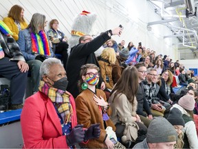 A full house takes in the Drag on Ice event at the Henry Viney Arena on Saturday, April 1, 2023.