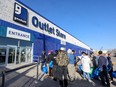 Hundreds of Calgary bargain hunters came out for the grand opening of Goodwill's Calgary Impact Centre and the organization's second ever outlet store in Western Canada on Saturday, April 15, 2023.