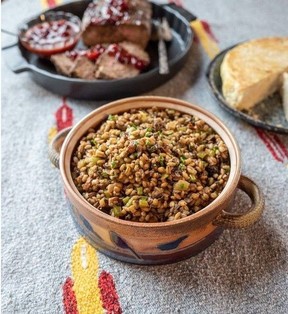 Forest Mushroom Barley Salad. Courtesy, Nicole Liboiron-Coles