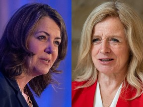 Danielle Smith, Premier of Alberta, and Rachel Notley, Leader of the NDP.