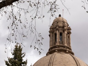 The Alberta Legislature dome is seen in Edmonton on Wednesday, May 11, 2022.