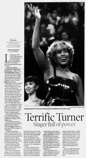 tina Turner review 2000