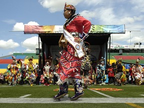 Opening ceremonies at the 2014 North American Indigenous Games in Regina. Calgary and Tsuut'ina Nation are making a pitch to host the 2027 games.