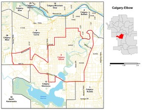 Calgary-Elbow map