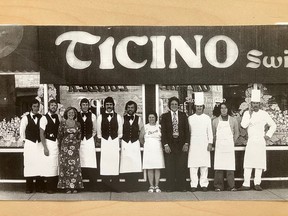 Historial photos of Ticino staff from 1977.
