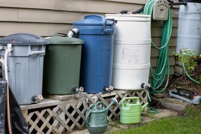 The weather has warmed up enough that it’s time to hook up rain barrels and monitor soil moisture. Courtesy, Deborah Maier