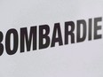 A Bombardier logo is shown at a Bombardier assembly plant in Mirabel, Que., Friday, October 26, 2018. Bombardier Inc. is taking umbrage at remarks from the head of Boeing's defence division amid a row over the process to replace aging Canadian military planes.