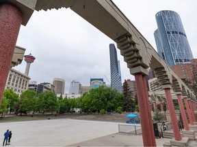 Olympic Plaza in downtown Calgary