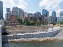 The new Eau Claire Promenade integrates recreational opportunities with measures to help protect downtown from some future Bow River flooding, but a mega project that could protect all communities along that river is still undecided.  