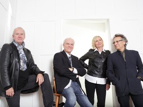 Lunch at Allen's, from left, Murray McLauchlan, Ian Thomas, Cindy Church and Marc Jordan, will be touring Alberta from June 16-26.
