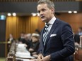 Ahead of a visit this week of senior Mexican officials, Labour Minister Seamus O'Regan was in Mexico this month taking stock of the country's growing unionization movement, which has been undergoing major reforms with some Canadian help. O'Regan rises during Question Period, Tuesday, February 7, 2023 in Ottawa.