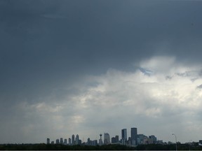 Storm clouds in Calgary