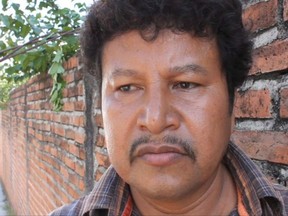 Mariano Abarca Roblero is shown in this still image taken from video Aug., 2009 in Chicomuselo, Chiapas.&ampnbsp;Family and supporters of a Mexican activist who was killed after opposing a Canadian company's mining project are taking their case to an international human rights body.