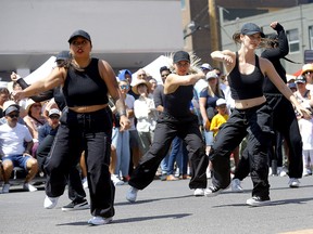 Dancers from Pulse Studios perform as thousands came out for the annual Lilac Festival in Calgary on Sunday, June 4, 2023.