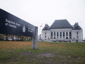 The Supreme Court of Canada is seen in Ottawa