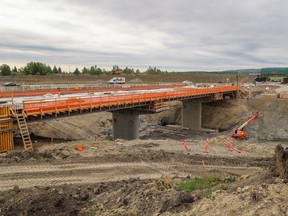 Springbank Off-stream Reservoir construction