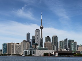 Toronto city skyline