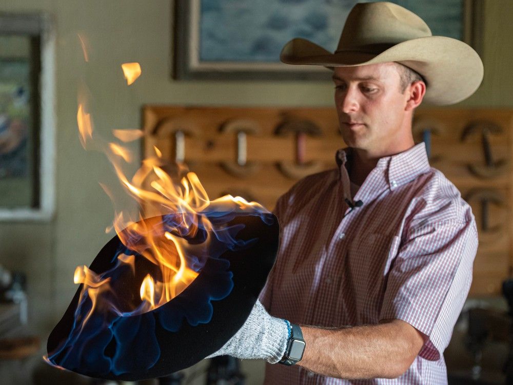 Video: Southern Alberta crafters of custom cowboy hats 'as busy as we
can be'