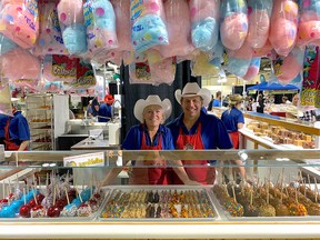 Lisa and Keith West, who own West Family Fudge with other members of their family for the past six years, are hoping for a big finish to the Calgary Stampede this weekend, on Friday, July 14, 2023.