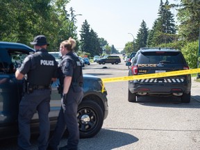 Officer-involved shooting scene