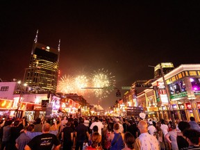 Fireworks on July 4 in Nashville.