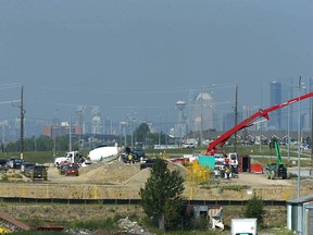 Home construction and development is underway on the eastern edge of Calgary near 17 Avenue and 84 Street S.E. on Friday, July 21, 2023.