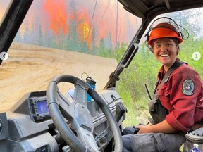 BC Wildfire service firefighter Devyn Gale is seen in an undated handout photo. Gale was killed on duty last Thursday after being struck by a falling tree as her crew battled an out-of-control wildfire near Revelstoke, B.C.