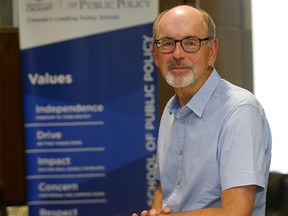 FILE PHOTO: Ron Kneebone, the author of the study on Calgary's housing first program at the U of C Downtown Campus in Calgary on Thursday, August 25, 2022.