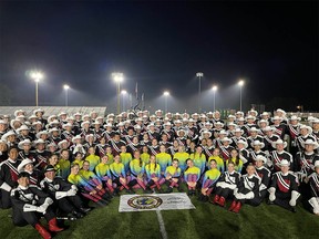 The Calgary Stampede Showband won its seventh world championship at the World Association of Marching Show Bands (WAMSB) championship in West Virginia on Saturday, July 22, 2023.