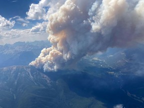 Horsecreek Thief wildfire near Invermere, BC